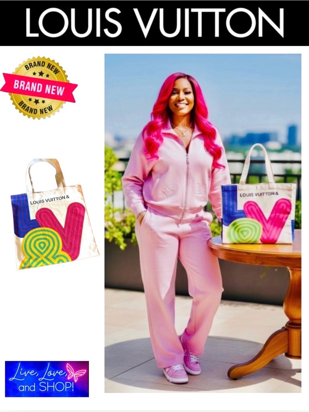 LOUIS VUITTON Circa Exhibition Multicolor Tote Bag, NIP
